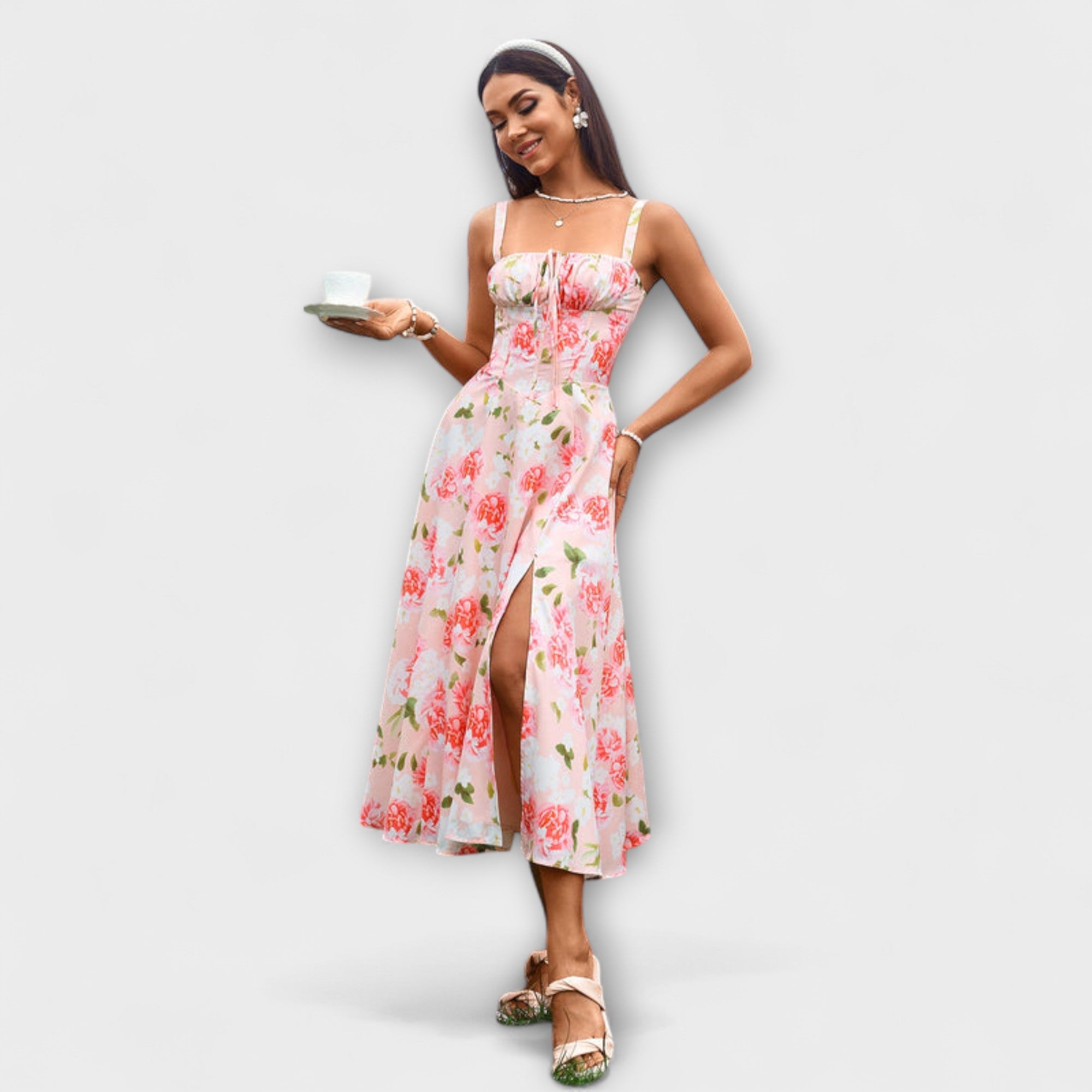 Pink Floral / XXL
