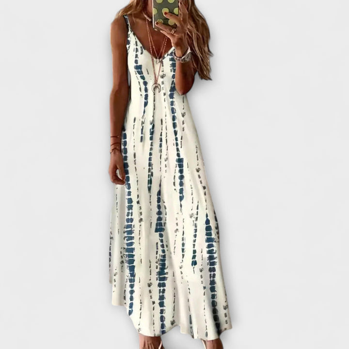 Seren - Women's Tie-Dye V-Neck Maxi Dress