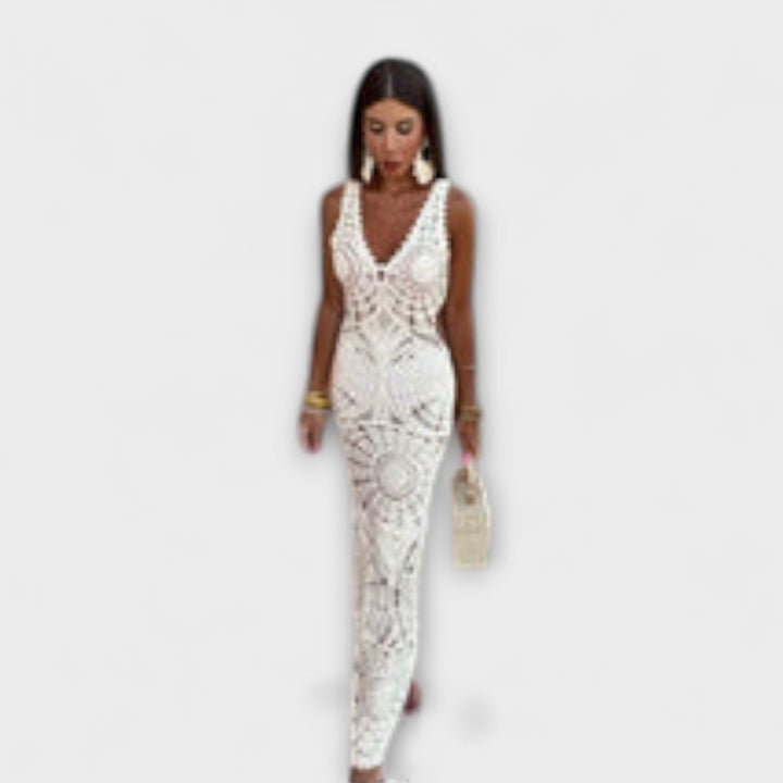 Maxine - V-Neck Long Dress