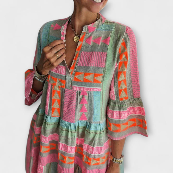 Ellie - Lightweight Cotton Hemp Summer Dress for Breathable Comfort