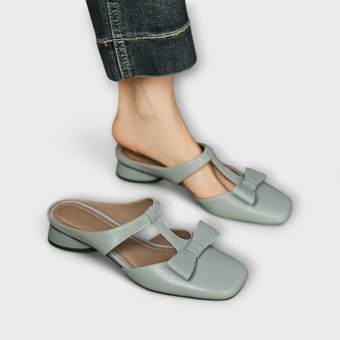 Solenza - Lina Square Toe Slippers