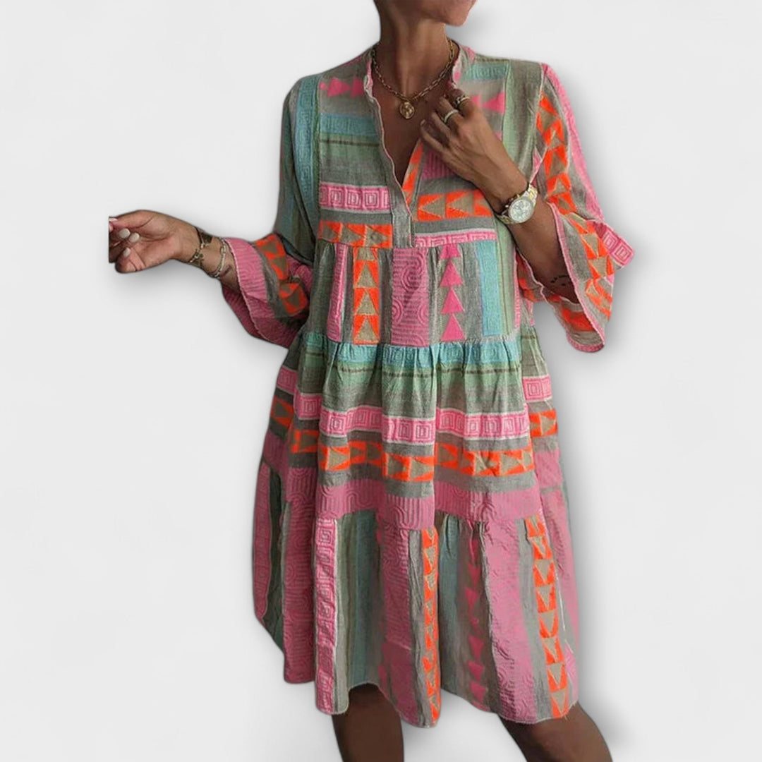 Ellie - Lightweight Cotton Hemp Summer Dress for Breathable Comfort