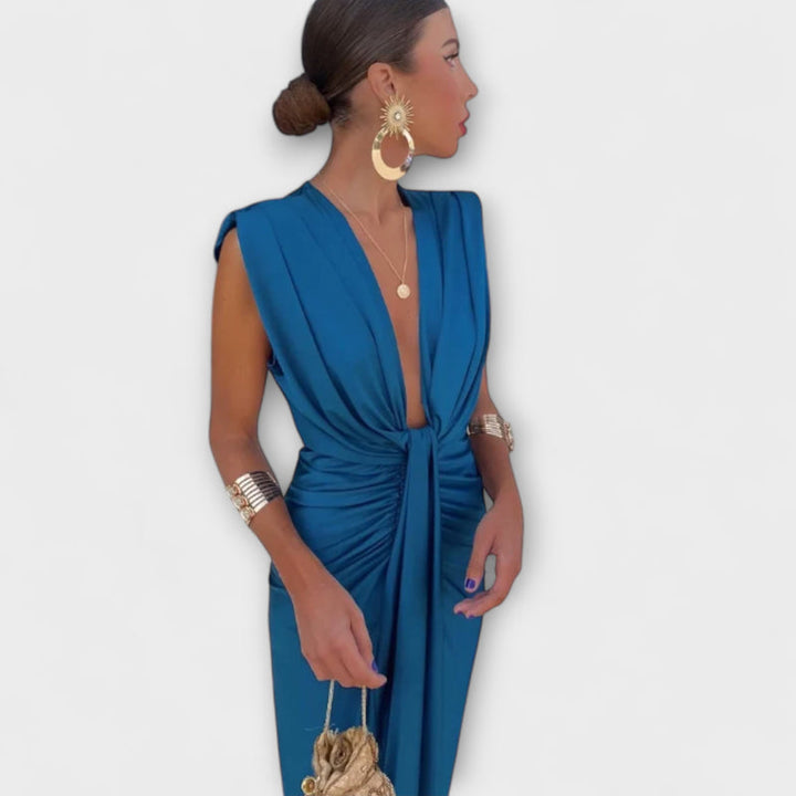 Selena - Bold Draped Dress