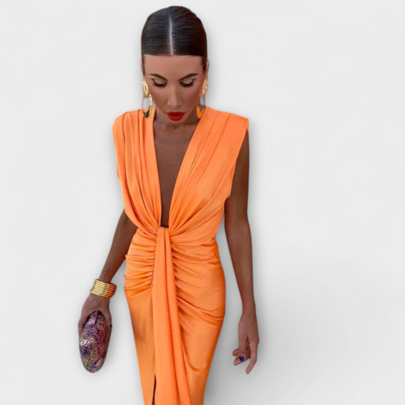 Selena - Bold Draped Dress