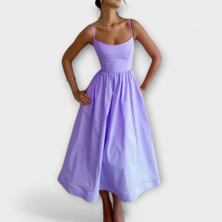 Delaney - Elegant Waist-Defined Flare Dress