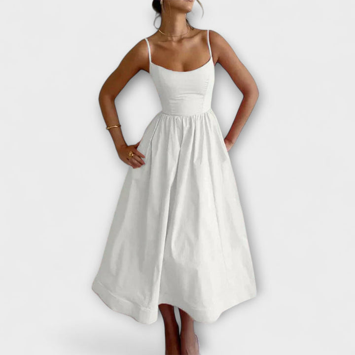 Delaney - Elegant Waist-Defined Flare Dress