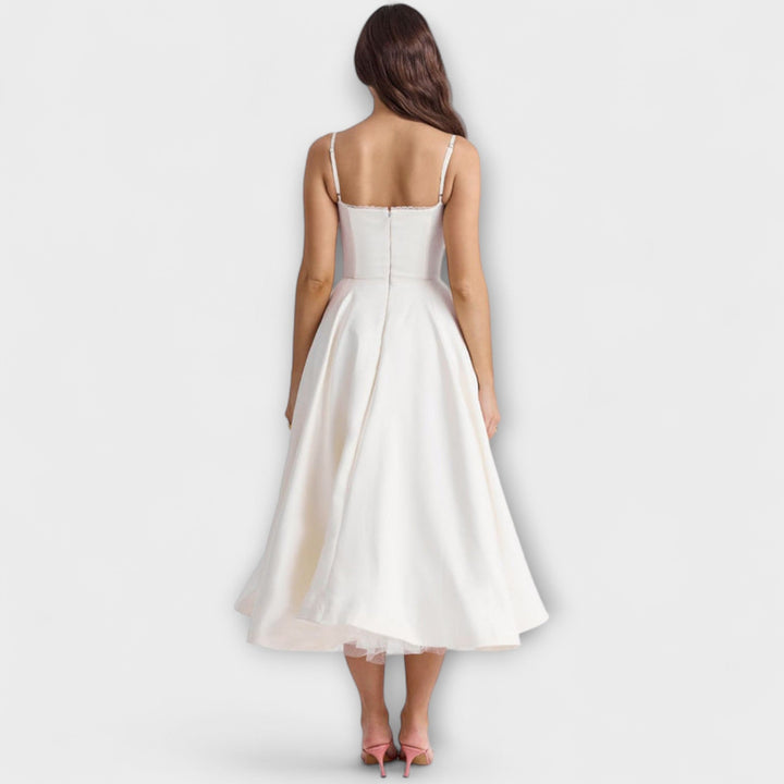 Minerva - Elegant Spaghetti Strap Princess Gown