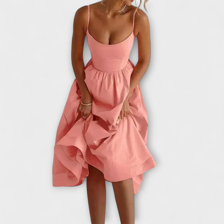 Delaney - Elegant Waist-Defined Flare Dress
