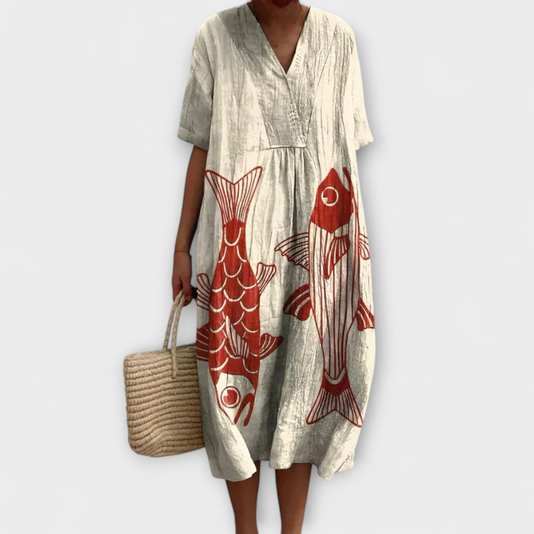 Saskia - Stylish Summer Breeze Floral Dress