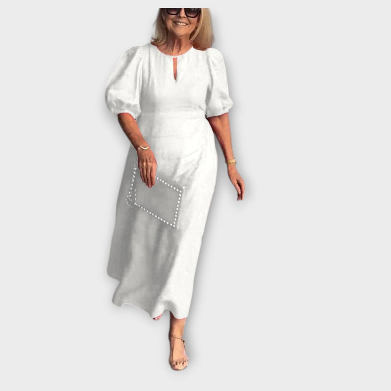 Frankie - Stylish Loose Dress with Chic Bubble Sleeves