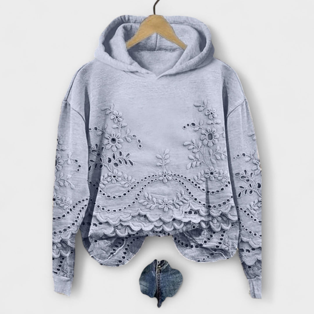 Alessia - Trimmed Hoodie Sweatshirt