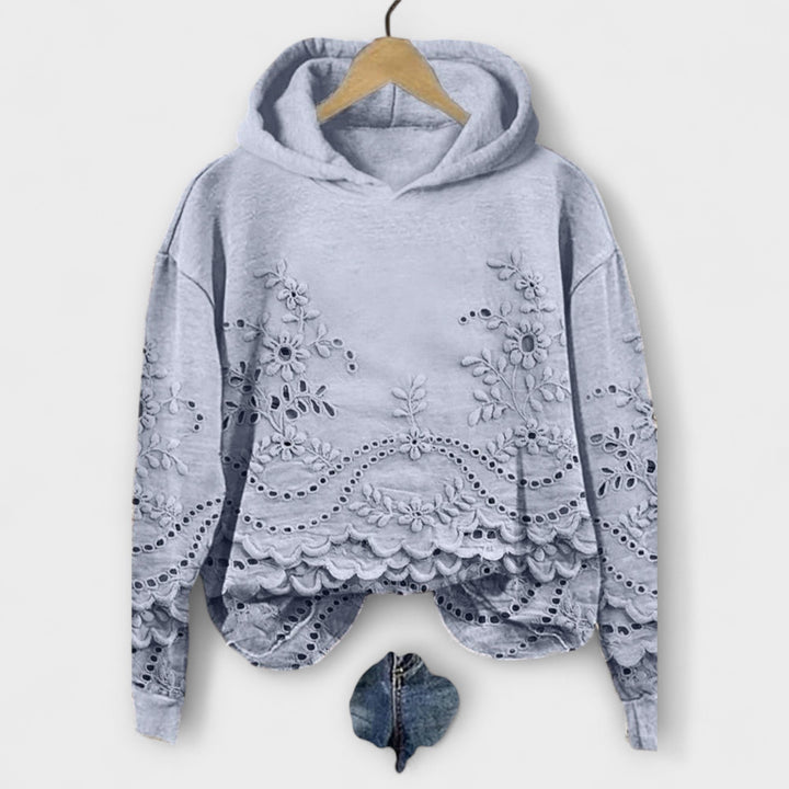 Alessia - Trimmed Hoodie Sweatshirt