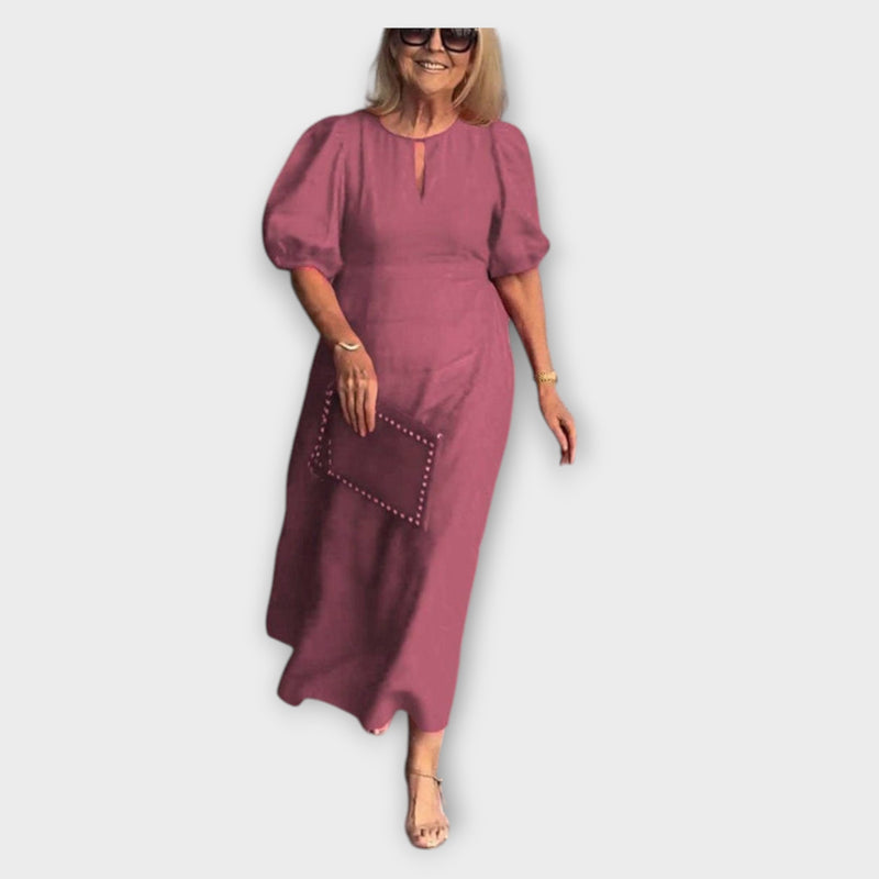 Frankie - Stylish Loose Dress with Chic Bubble Sleeves