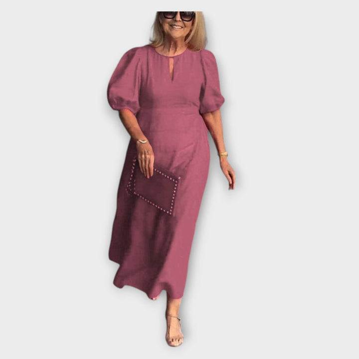 Frankie - Stylish Loose Dress with Chic Bubble Sleeves