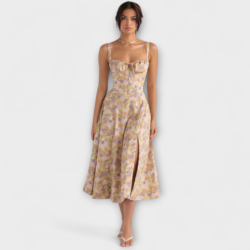 Oakley - Chic French-Inspired Belted Strap Dress