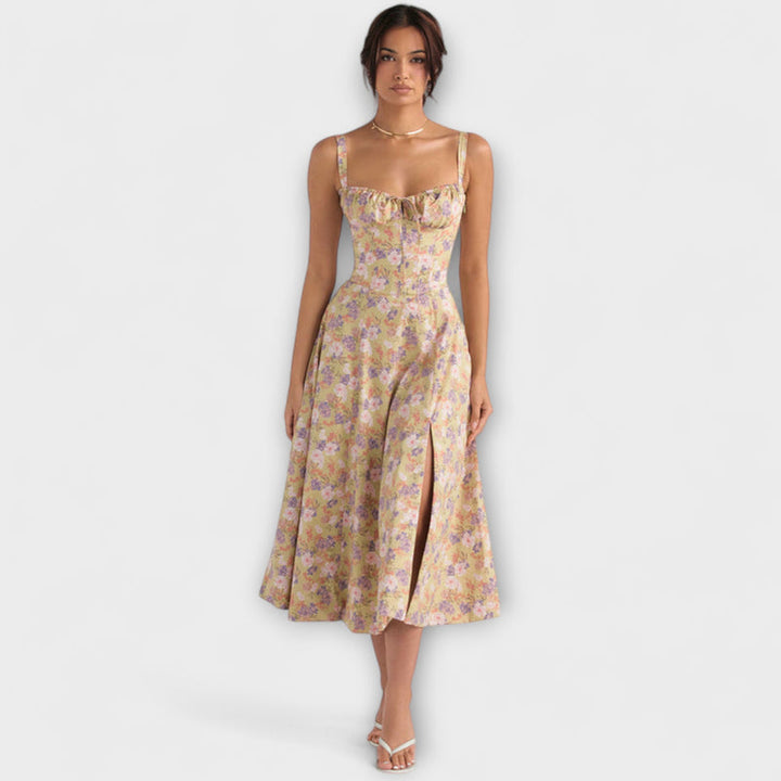 Oakley - Chic French-Inspired Belted Strap Dress