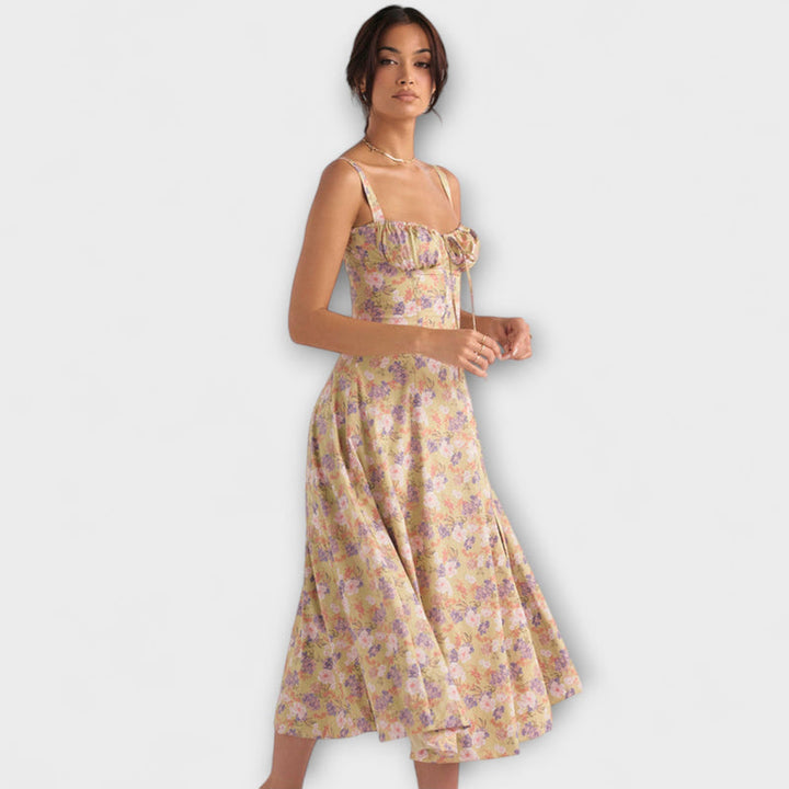 Oakley - Chic French-Inspired Belted Strap Dress