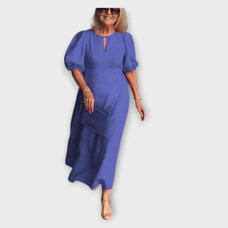 Frankie - Stylish Loose Dress with Chic Bubble Sleeves