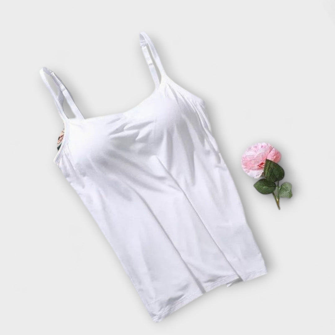 Erica - Comfortable Padded Tank Top Featuring a Built-In Bra
