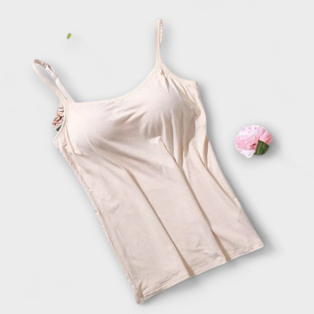Erica - Comfortable Padded Tank Top Featuring a Built-In Bra