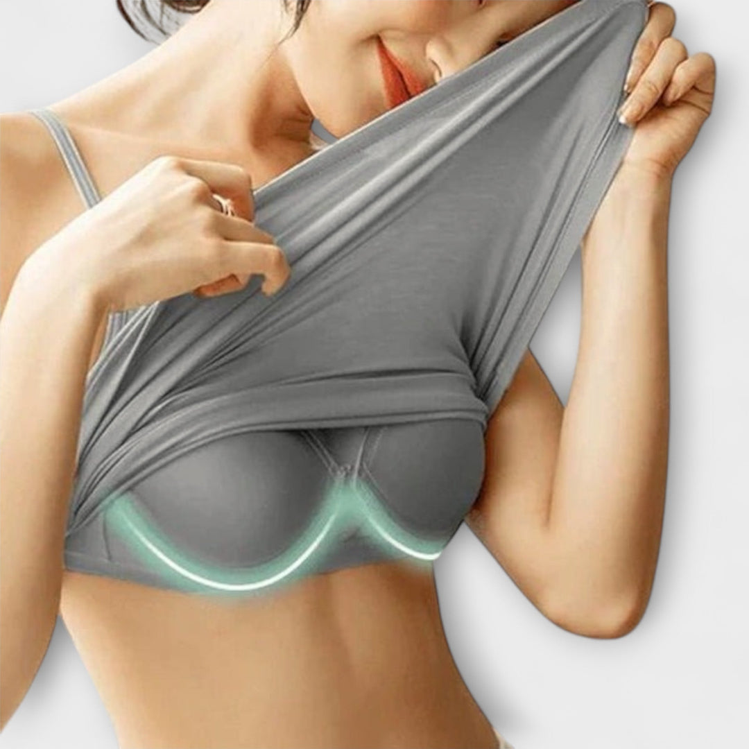 Erica - Comfortable Padded Tank Top Featuring a Built-In Bra
