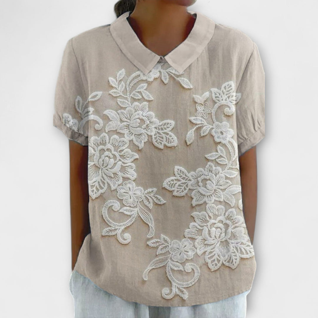 Ainsley - Lily Floral Collar Blouse