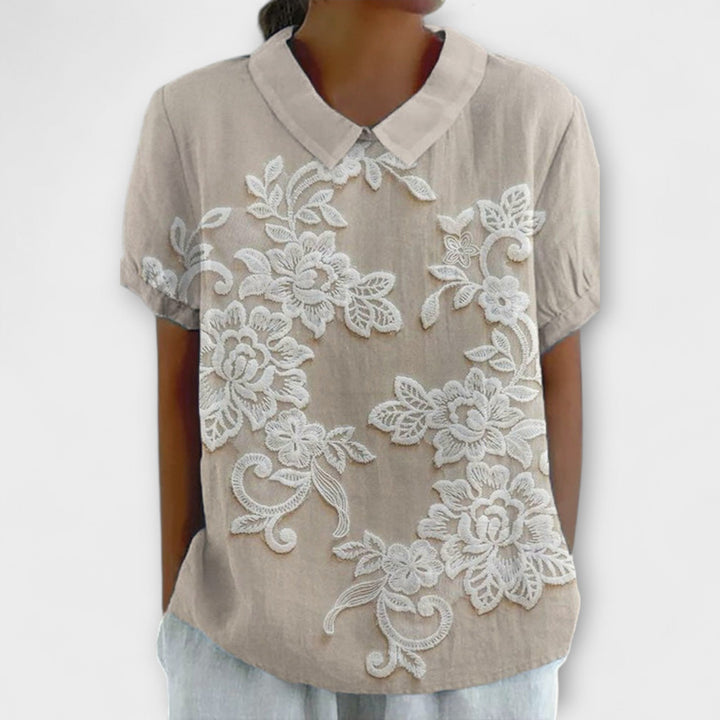 Ainsley - Lily Floral Collar Blouse
