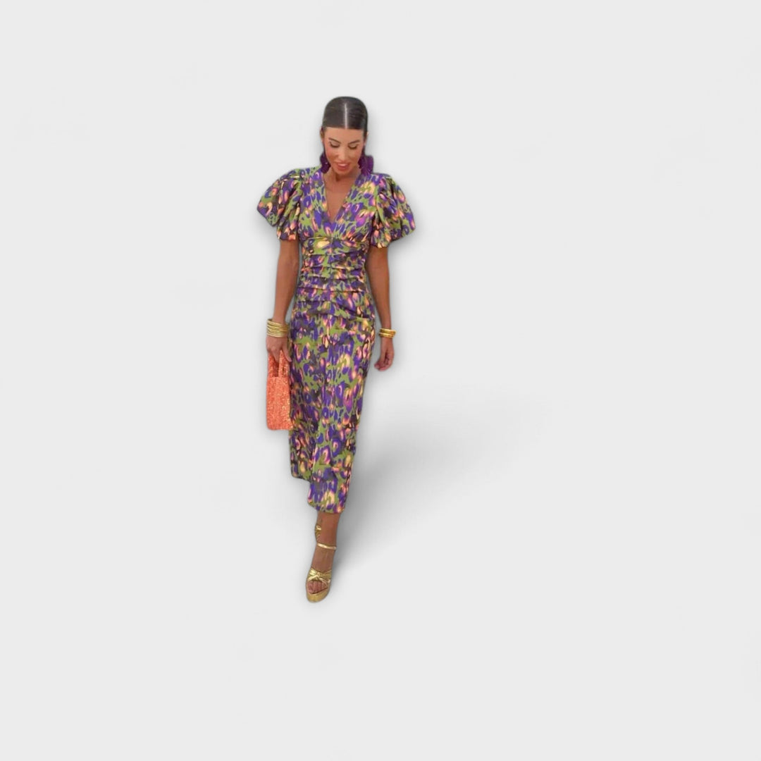 Emanuela - Vibrant Midi Dress