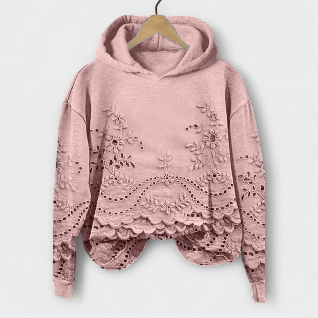 Alessia - Trimmed Hoodie Sweatshirt