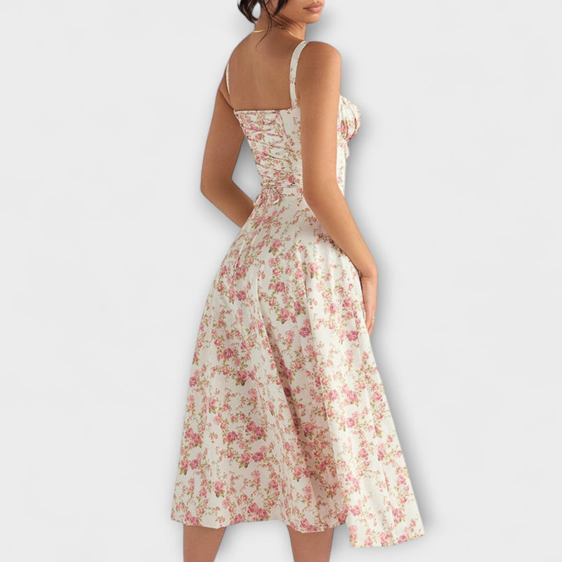Oakley - Chic French-Inspired Belted Strap Dress