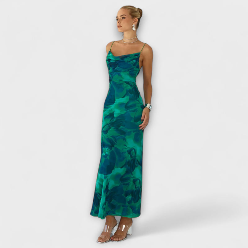 Ainsley - Robe Maxi Bodycon Sans Manches pour Soirées en Club