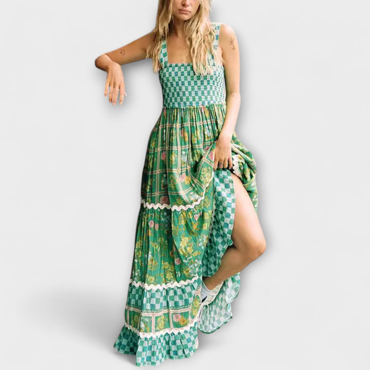 Basil - Boho Maxi Dress in Sunshine Dreams