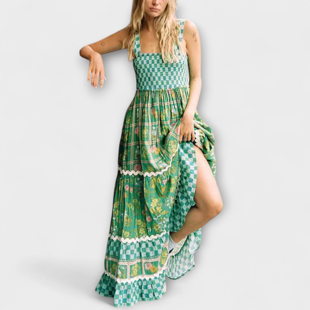 Basil - Boho Maxi Dress in Sunshine Dreams