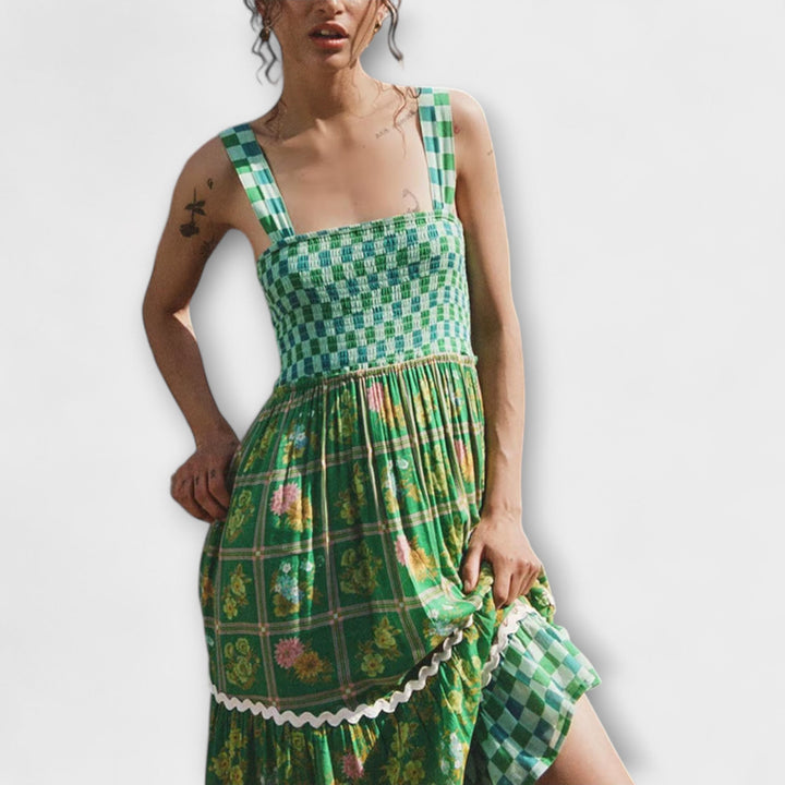 Basil - Boho Maxi Dress in Sunshine Dreams