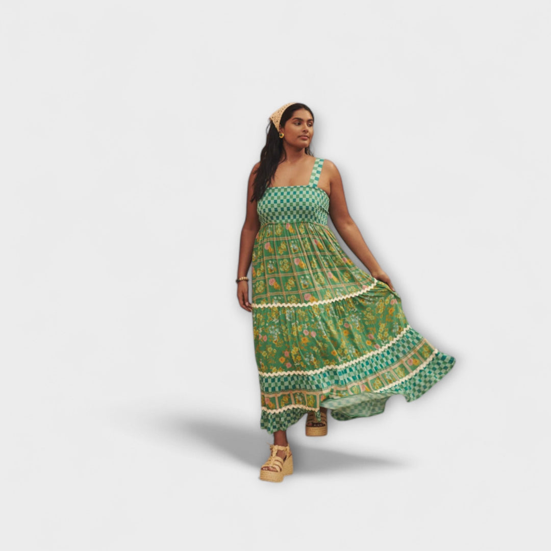 Basil - Boho Maxi Dress in Sunshine Dreams
