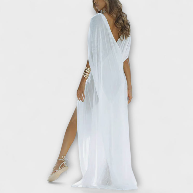 Phoenix - Sleeveless Mesh Holiday Cover Dress