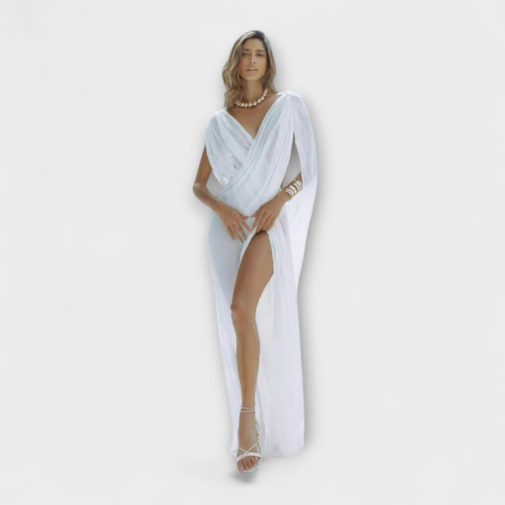 Phoenix - Sleeveless Mesh Holiday Cover Dress