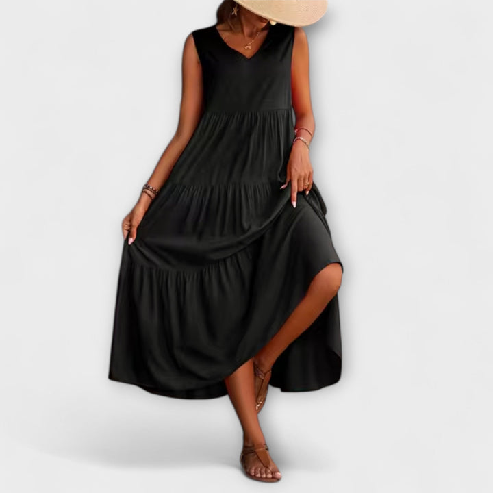 Lone - Relaxed Fit Ruffle Hem Dress