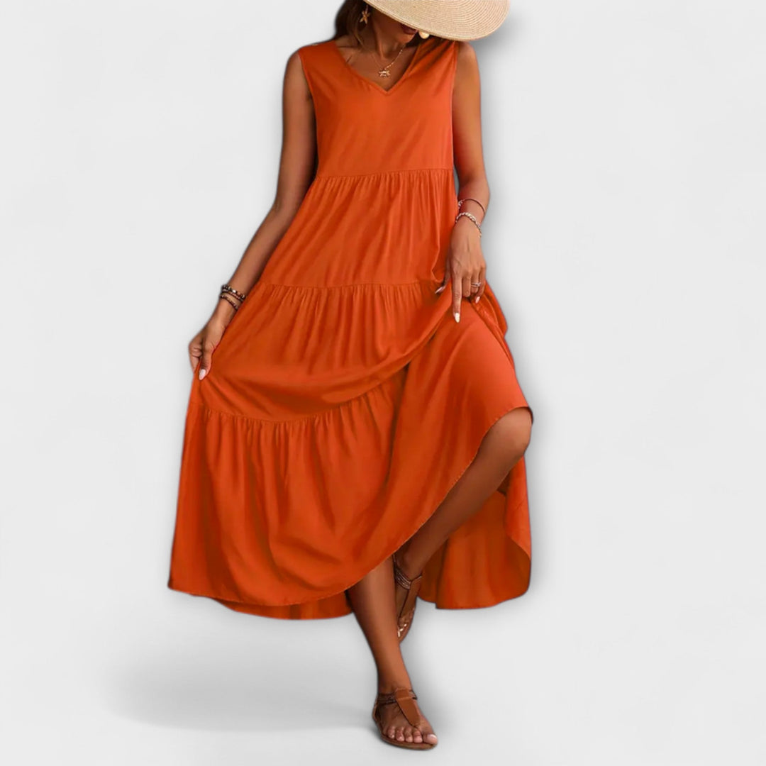 Lone - Relaxed Fit Ruffle Hem Dress