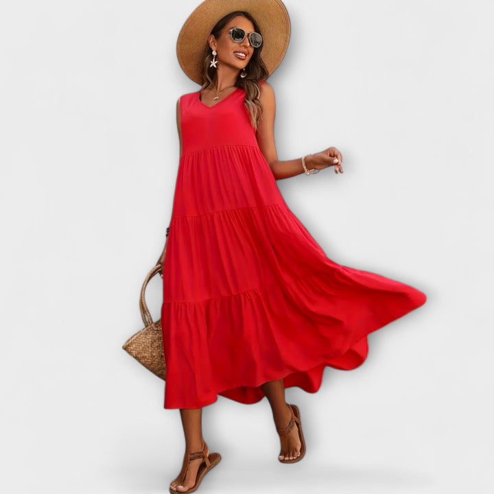 Lone - Relaxed Fit Ruffle Hem Dress