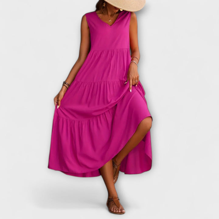 Lone - Relaxed Fit Ruffle Hem Dress