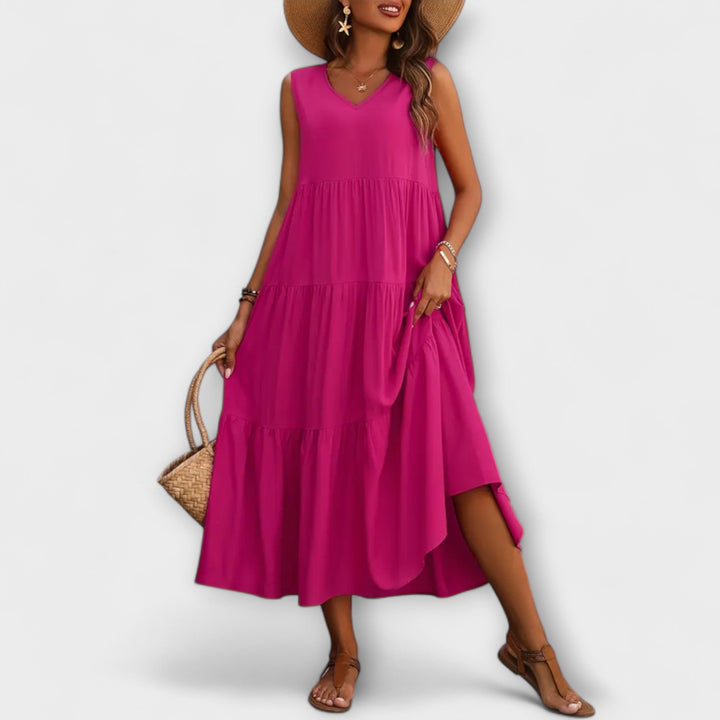 Lone - Relaxed Fit Ruffle Hem Dress