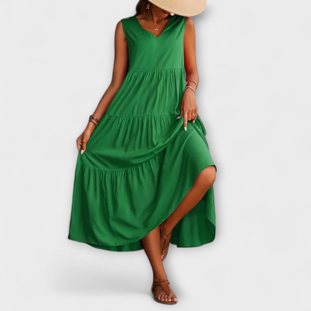 Lone - Relaxed Fit Ruffle Hem Dress