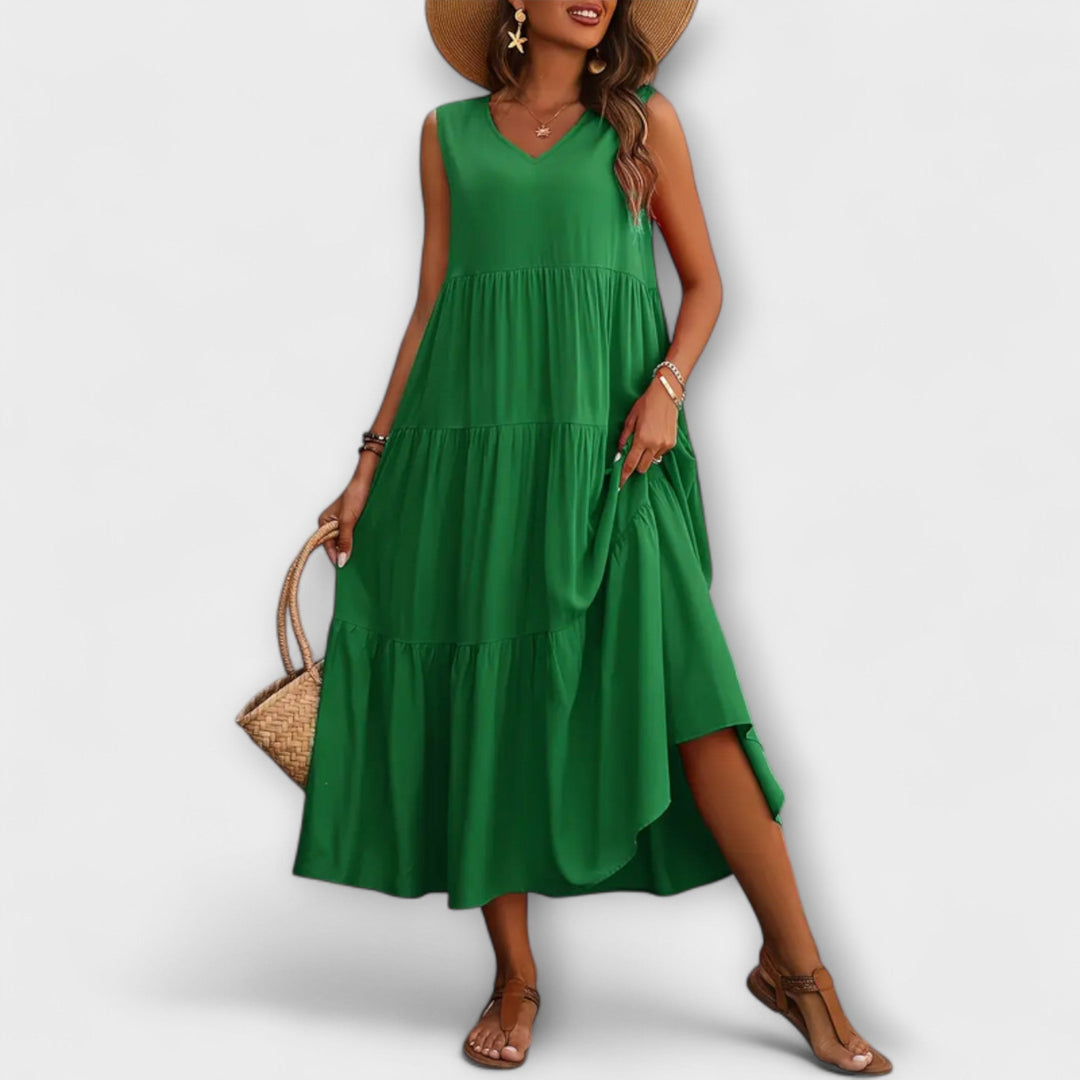 Lone - Relaxed Fit Ruffle Hem Dress