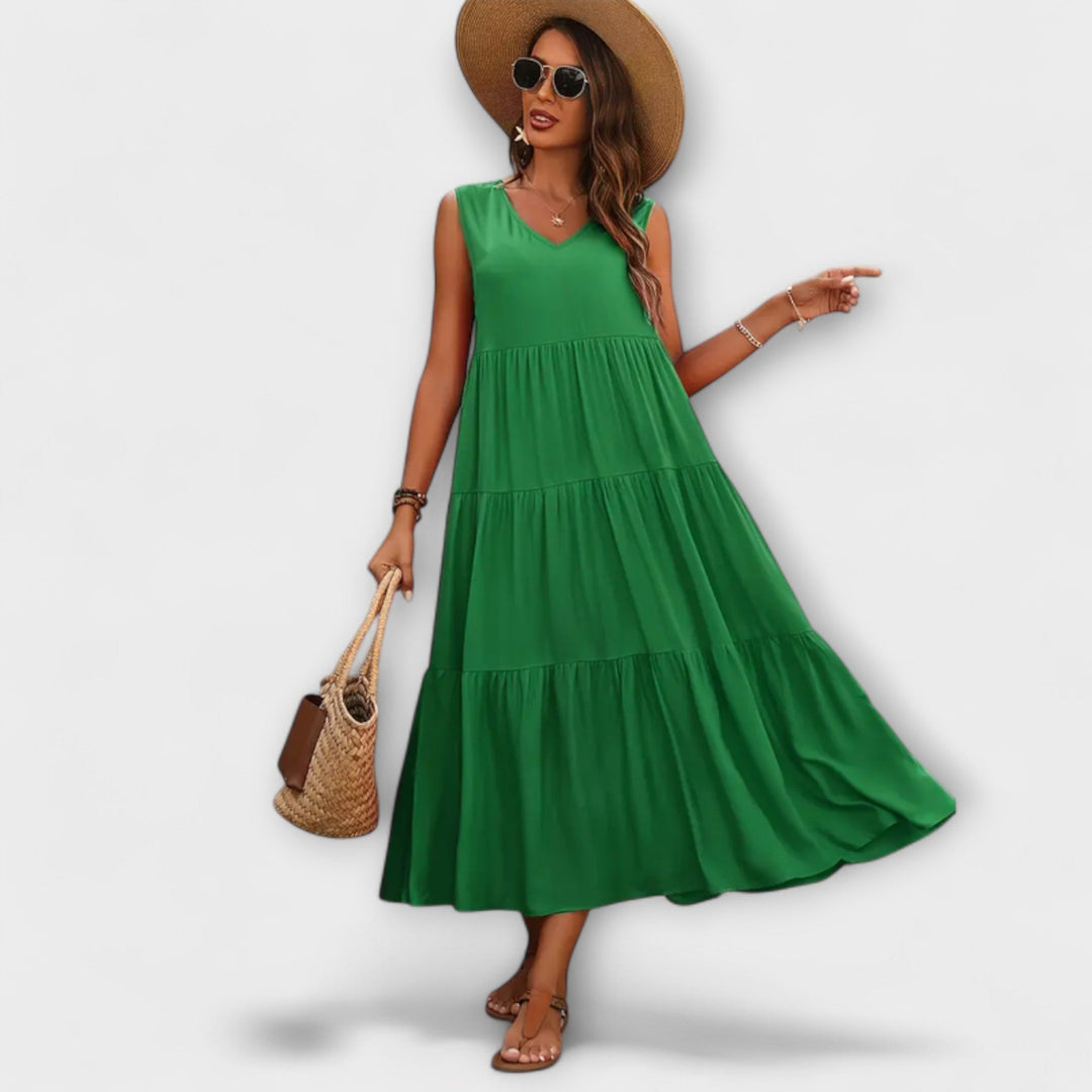Lone - Relaxed Fit Ruffle Hem Dress