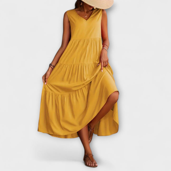 Lone - Relaxed Fit Ruffle Hem Dress