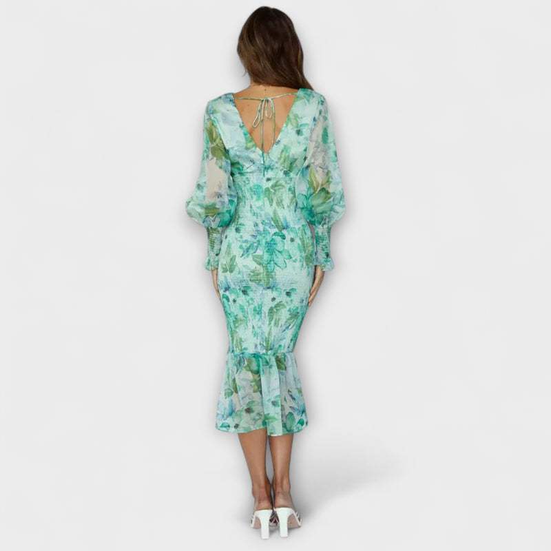 Amara - Elegant Floral Dress