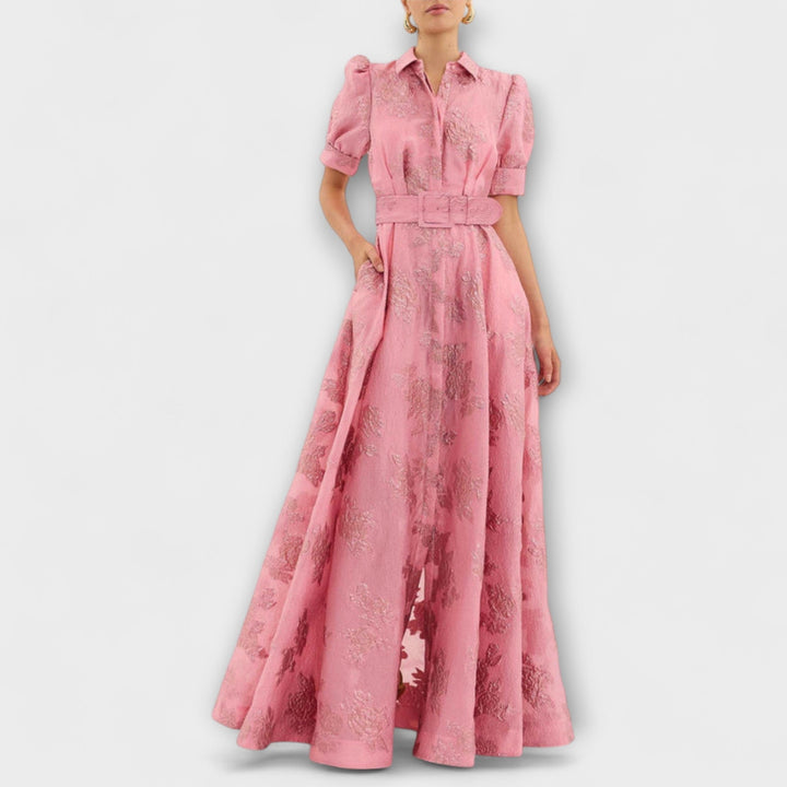 Celina - Dress with Short Puff Sleeves