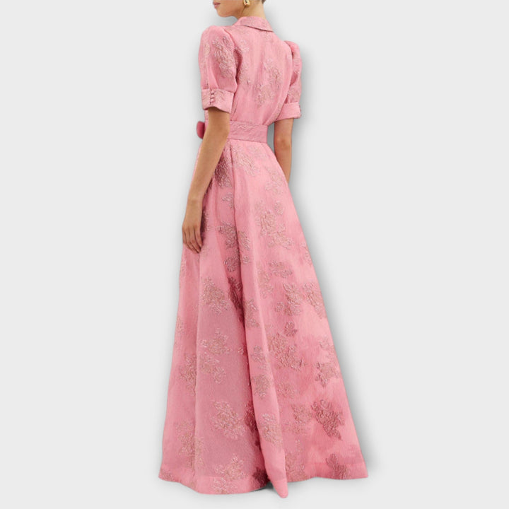 Celina - Dress with Short Puff Sleeves