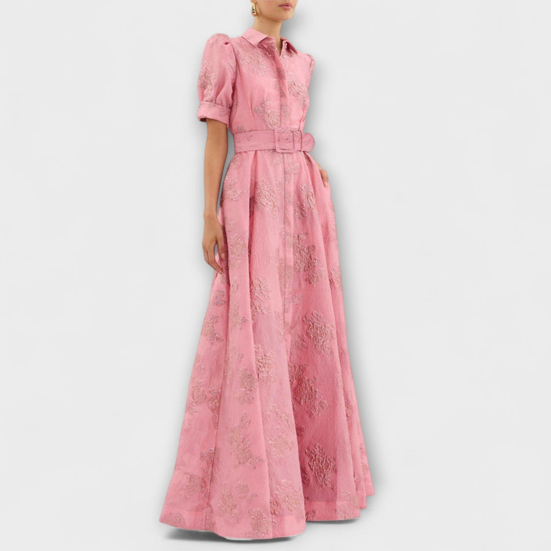 Celina - Dress with Short Puff Sleeves